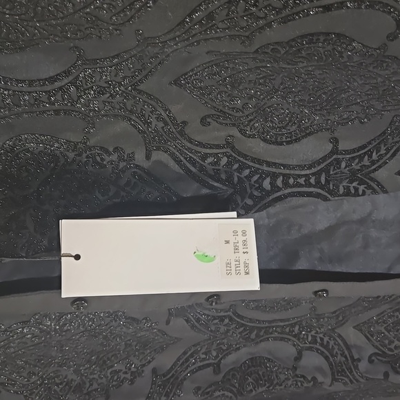 NWT American Breed Smart Shirt Black floral button up luxury formal - Picture 2 of 6